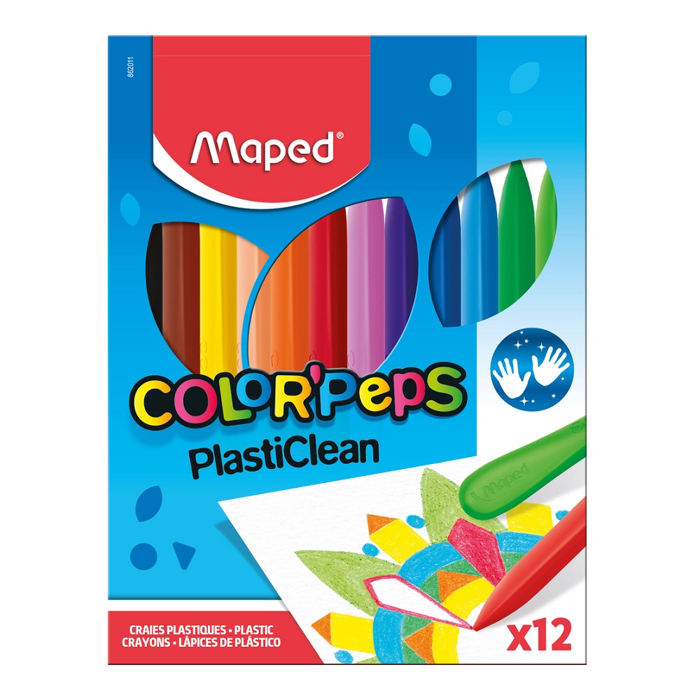 VOŠTANE BOJICE MAPED COLOR`PEPS PLASTIC CLEAN 