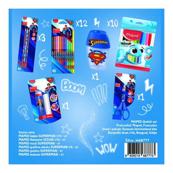 MAPED školski set - Superman