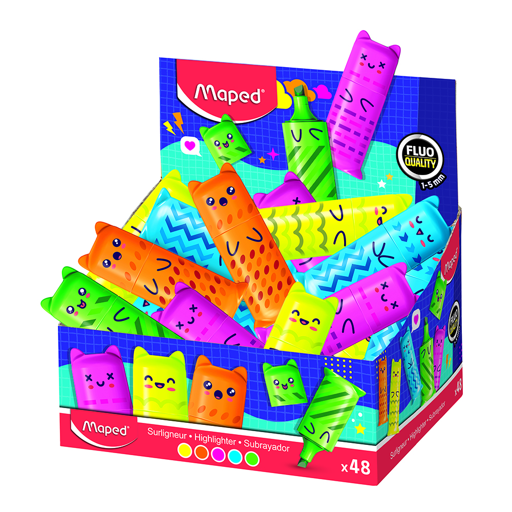 TEKST MARKER MAPED FLUO`PEPS MINI KAWAI