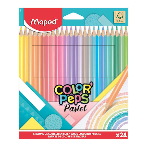 DRVENE BOJICE MAPED COLOR`PEPS PASTEL